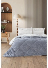 Resim Evoria Çift Kişilik Wellsoft Yorgan Uyku Seti Gri 