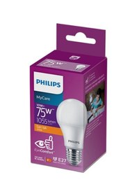 Resim Philips MyCare LED Ampul 10W 1055 Lumen 2700K Sarı Işık A60 E27 Duy (75W Eşleniği) Yerli Üretim 