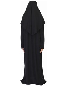 Resim Zehranaz Namaz Elbisesi Siyah Fermuarlı Namaz Elbisesi Siyah 