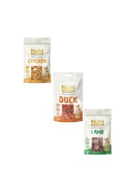 Resim Nutri Feline Mix Kedi Ödül Maması 3x50g Peynirli Tavuk,%95 Ördek, Kuzulu 