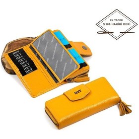 Resim Hky 469838708 Hakiki Deri İsme Özel Kadın Cüzdan 