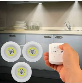 Resim Cob Led Aydınlatma Pilli Kumandalı 3 Adet Volemi V-3+1 Beyaz 