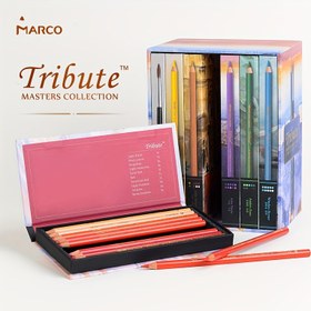 Resim Marco Master Serisi Suda Çözünür Renkli Kurşun 60 Renk Hediye Kutusu 