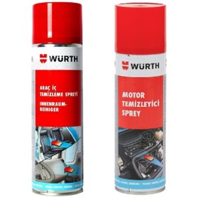 Resim Würth Motor Temizleyici Sprey Araç Içi Temizleyici Sprey 500 ml 