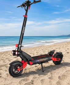 Resim welcomein Katlanabilir Elektrikli Scooter 1000W Max Güç, 50-60 km Menzil, 25 km/s Hız Off-Road Lastik, Disk Fren, Ön-Arka Süspansiyon 