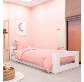 Resim Tulip Life Tuliplife TLP119S Montessori Karyola Beyaz 90X190 Yatak Uyumlu Genç Yatağı Yatak 