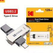 Resim KODAK Type-C+USB3.2 Çift Arayüzlu Flash Sürücü, OTG Mikro Pen Sürücü Bellek Depolama Cihazı, Çift Arayüzlu U Sürücü C-Tipi Dizüstü Bilgisayar, Tablet ve Akıllı Telefonlar için, Veri Depolama Flash Sürücüsü | Şık Flash Sürücü | USB Flash Sürücü 