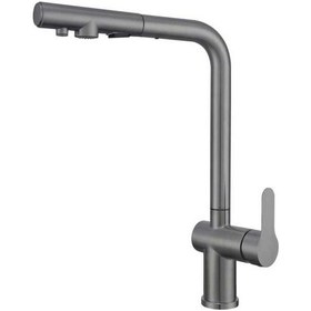 Resim Boheme Fleko Arıtmalı Spiralli Evye Bataryası L Borulu Antrasit 