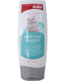 Resim Bioline Beyaz Tüylü Kediler İçin Şampuan 200 ML 