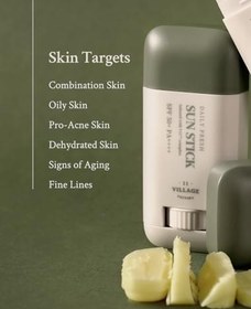 Resim VILLAGE11FACTORY Village 11 Factory - Daily Fresh Sun Stick 50+ PA++++ Vegan Stick Güneş Koruyucu 