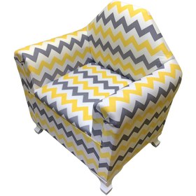 Resim LR SARI SİYAH desenli çocuk koltuğu - tekli çocuk berjeri 