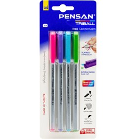 Resim Pensan Triball Tükenmez Kalem Renkli 4'lü 