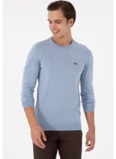 Resim U.s. Polo Assn. Erkek Kazak /triko 50297040-vr112 Acık Mavı Melanj Açık Mavi 