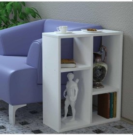 Resim Dekorister Lupus Yan Sehpa Beyaz 