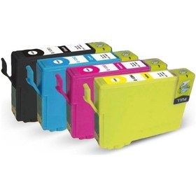 Resim Epson T01281 Uyumlu Siyah Kartuş Dolu Tek Kullanımlık 
