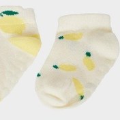 Resim DeFacto Kız Bebek Kaydırmaz Taban 3'lü Pamuklu Patik Çorap E4780A5NSWT1 Beyaz 