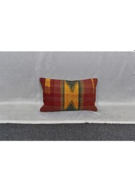 Resim Zehra Abla Halı Yeni El Dokuma Dekoratif Lumbar Kilim Kırlent Yastık Kılıfı 6577 Çok Renkli 