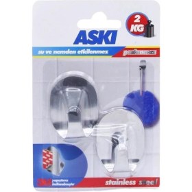 Resim Geseus Boss Tape Kendinden Yapıştırmalı Paslanmaz Inox Ikili Askı 2kg Taşır 