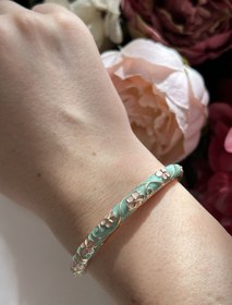 Resim Su Yeşili Mineli Kelepçe Bileklik 