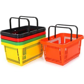 Resim Rafburada® 22 lt Taşıma Kapasiteli Plastik Alışveriş El Sepeti 
