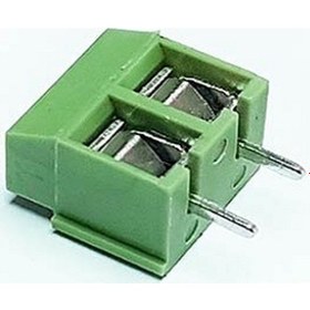 Resim 2 Pin Klemens 5.08 Mm Yeşil Renkli 