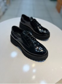 Resim Alphus Serrace Bağcıklı Yüksek Taban Kadın Oxford Ayakkabı 