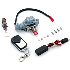 Resim Samdoo Rc Araba Jip Kiti: 1/10 1/8 Traxxas Trx-4 Axial Scx10 90046 Rc4wd D90 Km2 Uyumlu Gri T Pluglu Elektrikli Çeker Ve Kontrolör Seti 