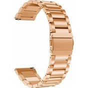 Resim Adige Vestel Akıllı Saat 2 Kordon Kayış Metal Sıralı Çelik 22/krd04 