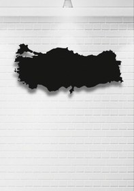 Resim Türkiye Haritası Metal Duvar Dekoru 