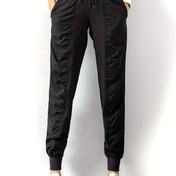 Resim Kadınlar için Bağcıklı, Polyester, Düz Renk, Az Esnek, Tüm Mevsimler, Yetişkin, Dokuma, 122 g/m² Kumaş Ağırlığı ile Rahat Spor Pantolonları 