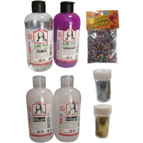 Resim Slime Slaym Yapma Seti 250Ml 4 Adet + Toz Sim 2 Adet + Köpük N11.155 