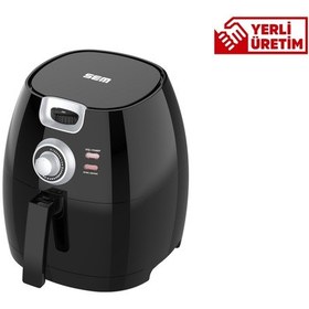 Resim SEM Beyaz Aircook Yağsız Kızartma Sıcak Hava Fritöz - Airfryer Sc300 5 Lt 1650 Watt 