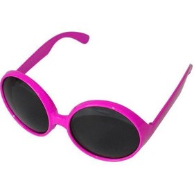 Resim Yuvarlak Yeşilçam 80 Li 90 Lı Yıllar Parti Gözlüğü Retro Pembe Renk 1 