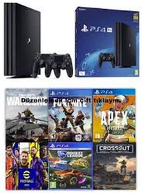 Resim Sony Playstation 4 PRO 1 TB 2 Kol (9.0 Sürüm)15 DİGİTAL OYUN 