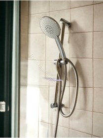 Resim RENK YAPI RÜYASI Boy Ayarlı Fonksiyonlu Hortumlu Duş Telefonu Başlığı Duşluk Banyo Duşakabin Spiralli Kırmızı 
