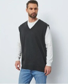 Resim Pralkin İ Ko Erkek Klasik Yelek 104264841 Koyu Gri 