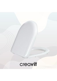 Resim Creavit Tefen Duroplast Yavaş Kapanan Klozet Kapağı KC2203.01.0000E 