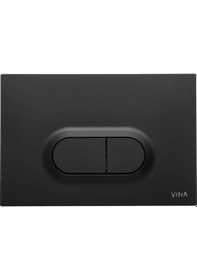 Resim VitrA Loop O 740-0511 Kumanda Paneli. Çift Basmalı. Mat Siyah 
