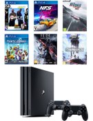 Resim Sony Playstation 4 PRO - 1 TB + yenilenmiş + Çift Kol + Consolex Çanta + 15 Dijital Oyun 