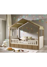 Resim Meltem Kids Mia Çocuk Odası Montessori Karyola 100 x 200 CM Beyaz 