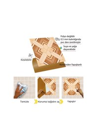 Resim Tink Kendinden Yapışkanlı Ahşap 012 Desenli Pvc Karo 30x30 Cm 