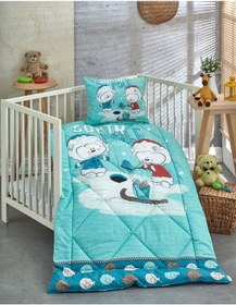 Resim Komfort Home Ranforce Bebek Yorgan Seti Pamuk / V18 