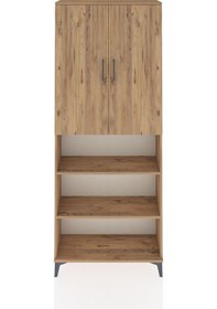 Resim Arges Dolap 5 Raflı 2 Kapaklı 88x30x221 Çam-çam Atlas Çam 