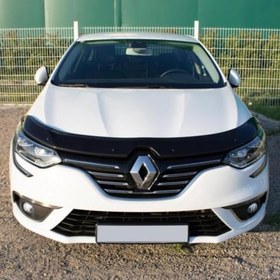 Resim ferrous autoaccessories Renault Megane 4 ile Uyumlu ile Uyumlu Ön Kaput Koruyucu Rüzgarlık 2016 ve Üstü 