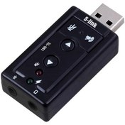 Resim S-LINK SL-U61 USB SES KARTI 2.0 ÇEVİRİCİ ADAPTÖR 