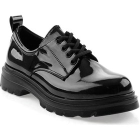 Resim Bambi Siyah Kadın Oxford Ayakkabı K01823060798 Siyah 