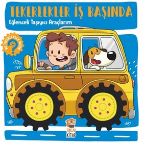 Resim Sincap Kitap Tekerlekler İş Başında Eğlenceli Taşıyıcı Araçlarım 