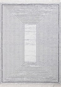 Resim Saraz Halı Bohem Serisi Çerçeve Gri 