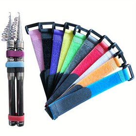 Resim 5/10 Adet Renkli Kaymaz Olta Kayışı Güvence Tokası ile - Dayanıklı Naylon, Avcılık & Balıkçılık Ekipmanları için İdeal 