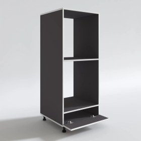 Resim Kenzlife fırın dolabı halime gri 145*60*56 mutfak kapaklı ayaklı banyo kiler ofis 